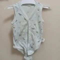 恐竜柄 ベビー肌着 2点セット