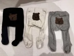 gap くま タイツ　クマケツ　0〜12month 3つまとめ売り