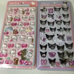 ボンボンドロップシール　クロミ、キティ　２枚セット　大特価