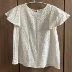 earth music&ecology レースフリルブラウス M