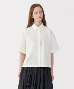 MUJI Labo ポプリン半袖シャツ