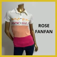 新品タグ付き ROSE FANFAN バイカラー Tシャツ M ピンクのサムネイル