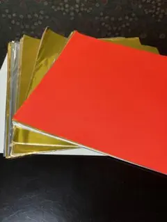 大判　色紙セット 赤 金 白