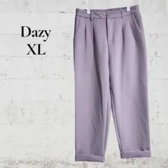 【Dazy】【XL】レディースパンツ　スラックス　ピンク　シンプル　ウエストゴム