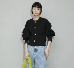 美品】 アニエスベー アダムエロペ 2WAY PRESSIONS カーディガン