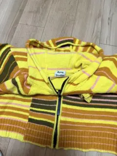 Acne Studios ボーダーニット ジップアップパーカーのサムネイル