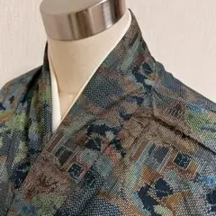 KJ2644 大島紬 身丈153cm 着物 正絹