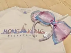 香港ディズニー カチューシャ　Tシャツ　セット　香港20周年　ミニー