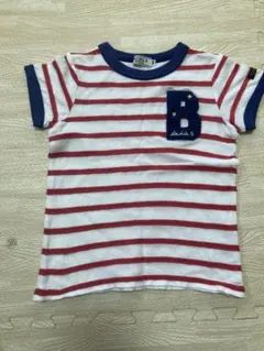 DOUBLE.B ミキハウス ボーダーTシャツ 100cmのサムネイル