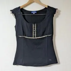 00s BURBERRY BLUELABEL 袖フリル ノースリーブ 平成ギャル