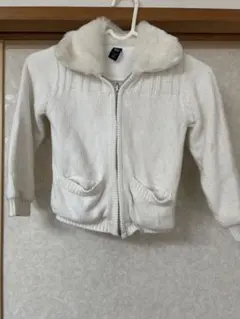 GAP ファー付きカーディガン 100cm