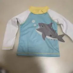 サメプリント 長袖ラッシュガード 95cm以下