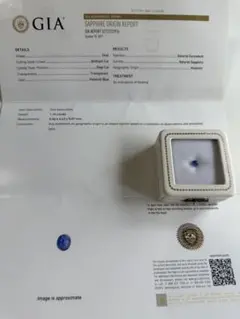 GIA KASHMIR NO HEATサファイア 1.14cts
