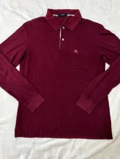 バーバリー BURBERRY LONDON 長袖ポロシャツ L 三陽商会