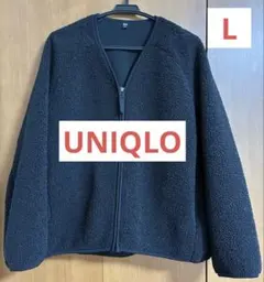 【UNIQLO】 ソフトボアフリースVネックカーディガン（長袖）
