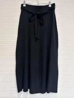 GU リブニットスカート M ブラック 新品同様