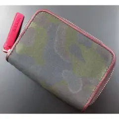 完売必至☆新品箱なし ポールスミス 人気迷彩柄 6連キーケース カーキ系