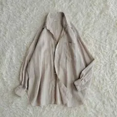 【極美品】プラージュ plage 25ss リネンシャツ ベージュ ゆったりのサムネイル