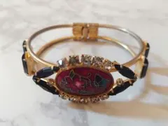 蝶 花 モチーフ バングル ブレスレット