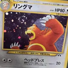 【渦巻きホロ】ポケモンカード リングマ 旧裏のサムネイル