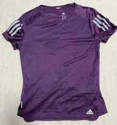 adidas climacool パープル Tシャツ J/OT ランニング 美品