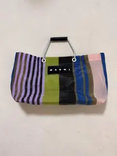 希少カラー】MARNI マルチカラー かごバッグ - メルカリ