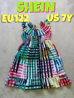 SHEIN マルチカラーストライプ ワンピース EU122