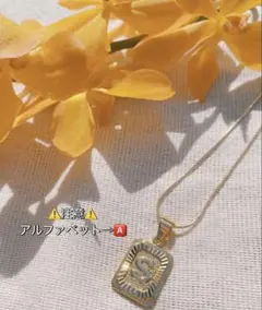 summerycoco Gold Plate Letter Necklace