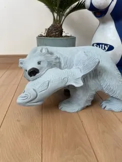 アースブルー　木彫りのクマ　北海道直伝限定一品物　JAPANESE BEAR