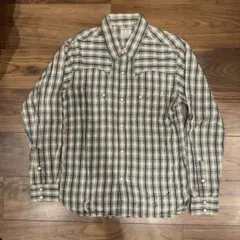 THE FLAT HEAD チェック柄長袖シャツ 36のサムネイル