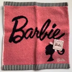 新品 Barbie バービー  タオルハンカチ ピンク ストライプ