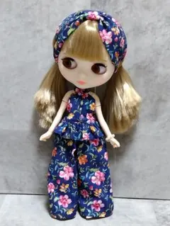 24番　アイシードール服 ブライス服 ホルターネックオールインワン 2点セットのサムネイル