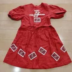 値下げ中！BABY PINK HOUSE 半袖ワンピース 赤