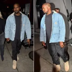 【カニエウエスト私物】 90s カーハート デニムチョアコート L SCB108