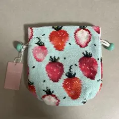 フェイラーラブラリー・ストロベリードット・メッシュポーチ約縦14cm×横19cm フェイラーラブラリー・ストロベリードット・メッシュポーチ約縦14cm