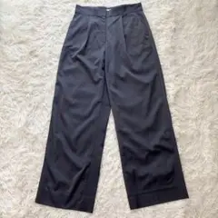 ✨美品✨ アイシービー 24年 ヴィスコースナイロンサテン ワイドパンツ 洗える