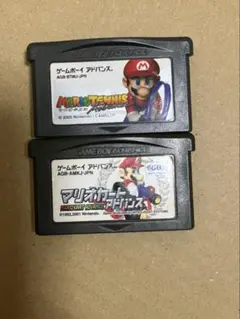 マリオテニス+マリオカード　ゲームボーイアドバンス　箱無し
