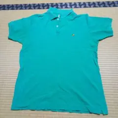 ベネトン　BENETTON ポロシャツ 緑色　グリーンのサムネイル