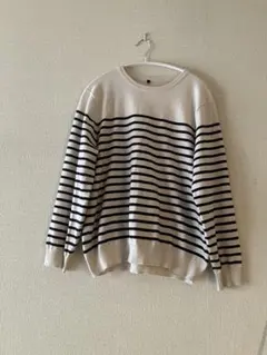 ストライプ柄長袖トップス　CLOSSHI