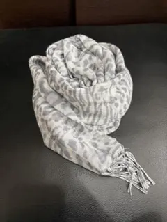 y2k 平成　グランジ　ヒョウ柄　フリンジ　ストール　ダークコア　レオパード