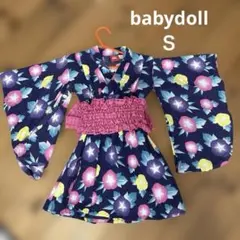 babydoll朝顔柄浴衣　帯2点セット