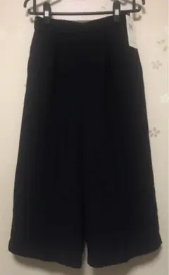 【タグ付き新品未使用】MISCH MASCH　ブラックセンタープレスワイドパンツ