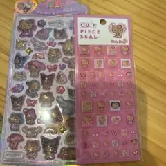 サンリオうるちゅるPOPシール　日焼けキティ　タイルシール　２点