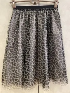 レオパード柄チュールスカート　STRAWBERRY-FIELDS
