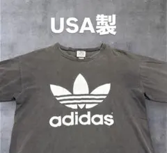 激レア90s adidas USA製トレフォイルロゴTシャツ M ヴィンテージ