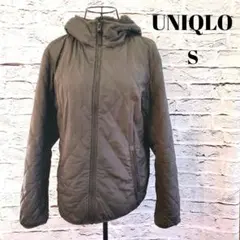 キルティング レディース ボア 裏起毛 ブラウン 防寒 アウター S ユニクロ