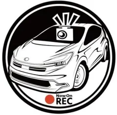 愛車色に変更可能 新型 アクア ドライブレコーダー ドラレコ ステッカー ⒌