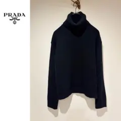 極美品】HERMES ニット セーター ハイネック カシミヤ混 ブラック 36 