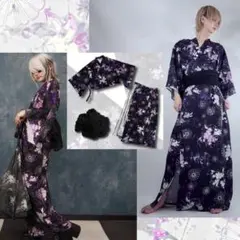 【NieR CLOTHING】ニーアクロージング 和柄九尾浴衣3点セット