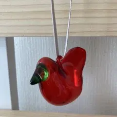 未使用 イッタラ ガラス バード レッド単体 オーナメント シエッポ